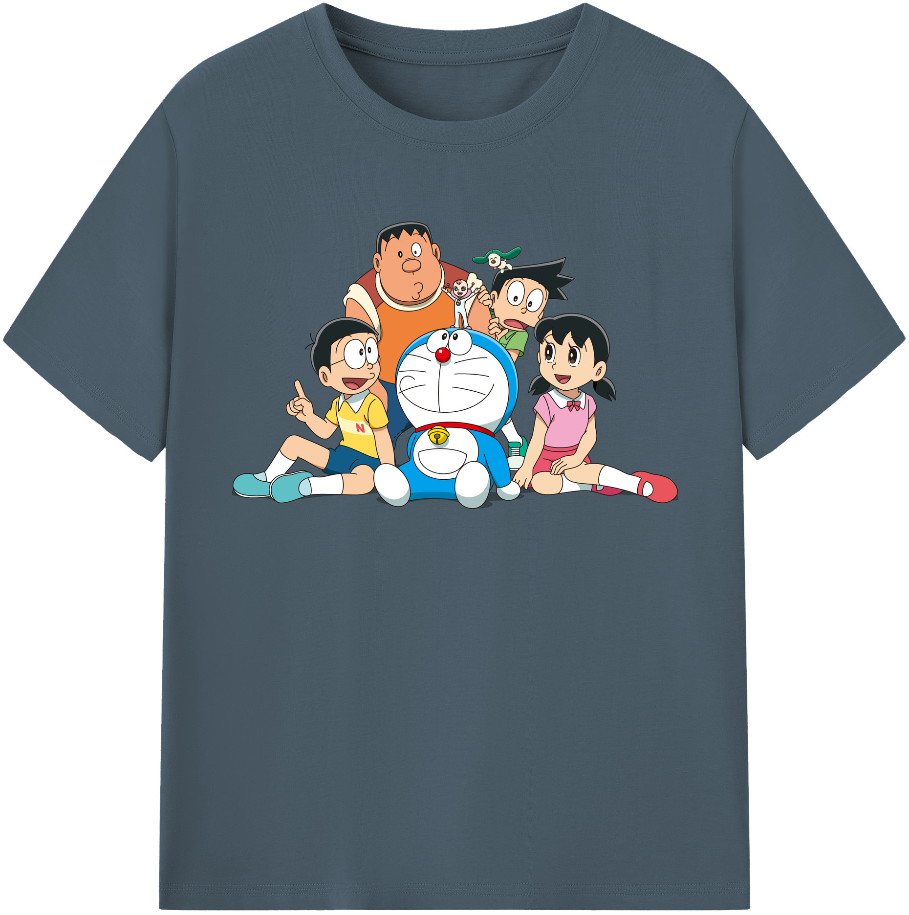 （画像用） ドラえもん Doraemon 綿100％半袖Tシャツ（フロントプリント）